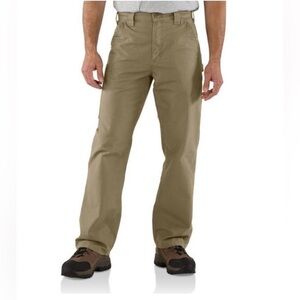 Carhartt B151 Dungaree Loose Fit Canvas Utility Work Pant Size 38 x 34 Dark Tan